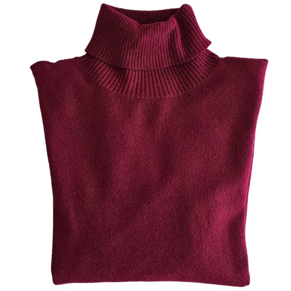 Petite Sophisticate Long Sleeve Turtleneck Top | NWT | SP | Raspberry Pink - Picture 12 of 16